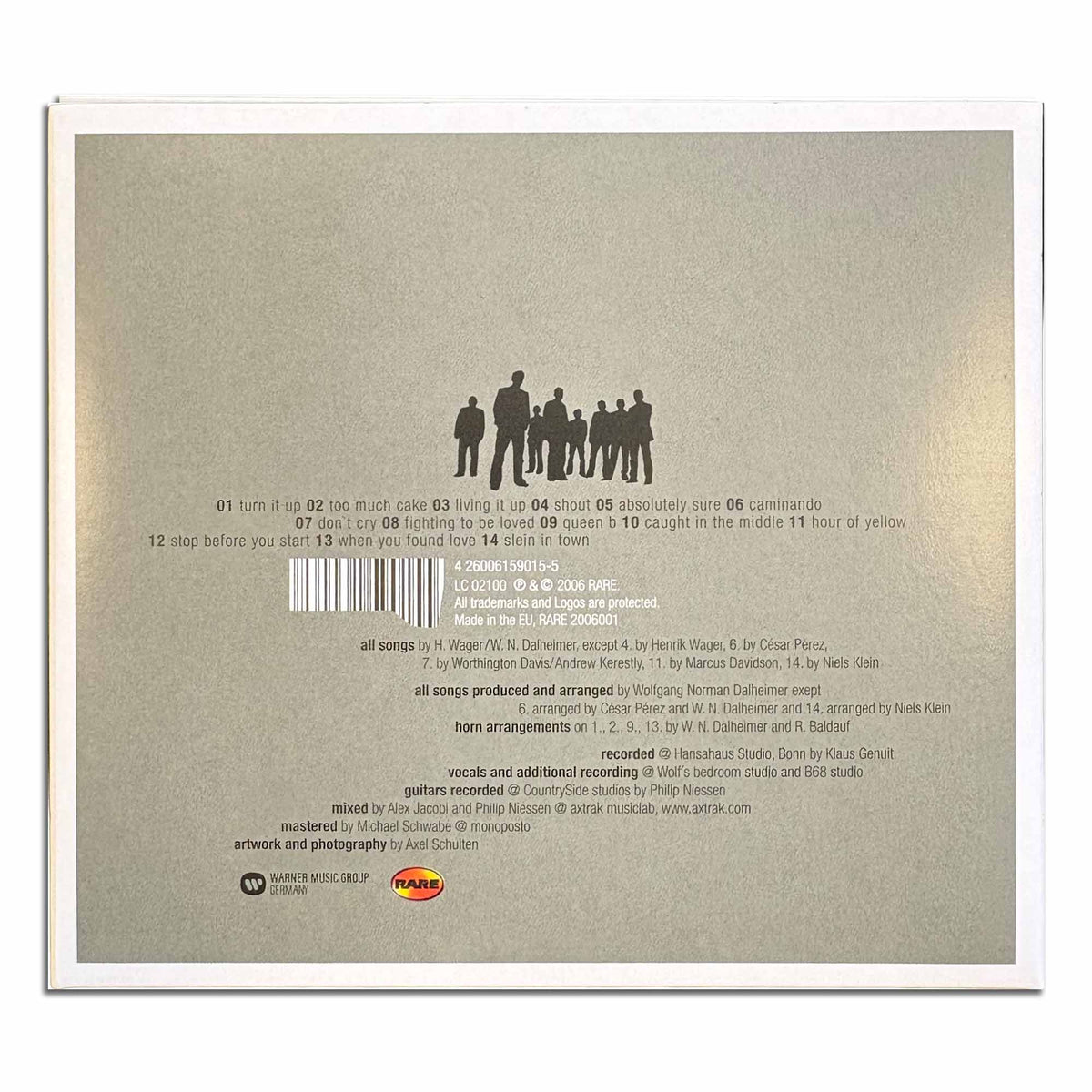 heavytones – No.01, CD-Rückseite
