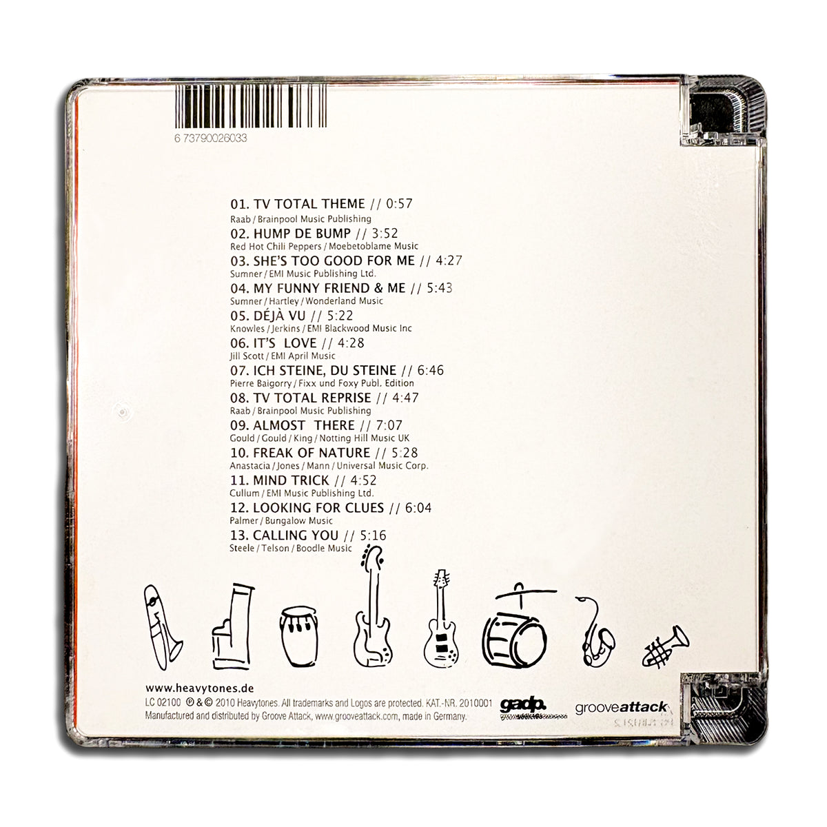 heavytones – Freaks of Nature, CD-Rückseite